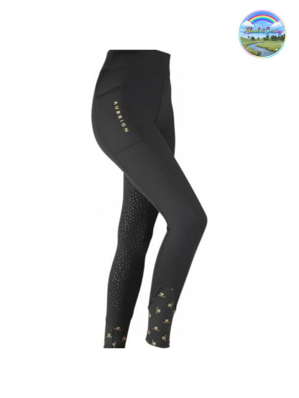 Shires Aubrion Porter Winter Fleece Riding Tights Thermal Lined